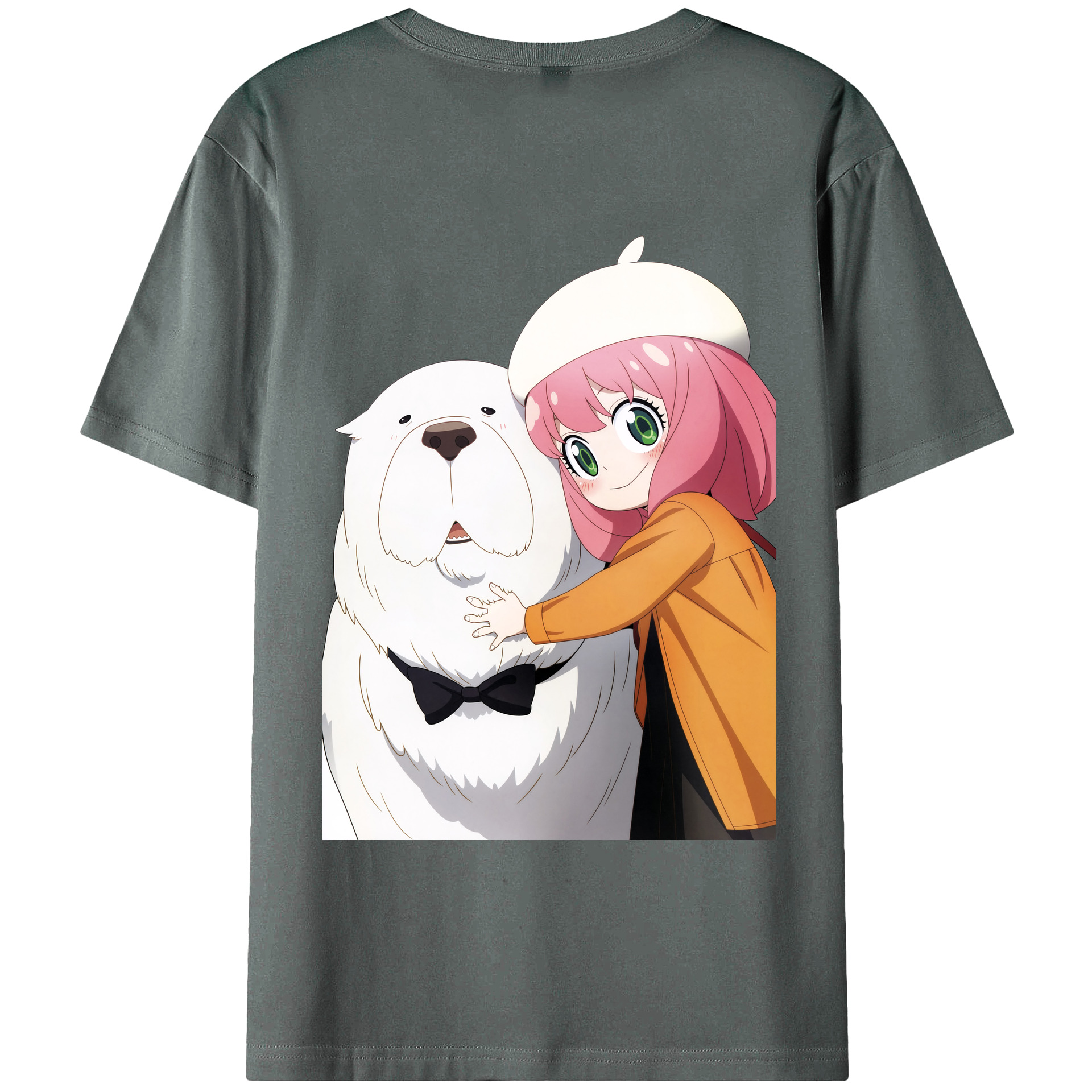 （画像用） SPY×FAMILY间谍家家酒 綿100％ メンズ半袖Tシャツ（バックプリント） 通気性